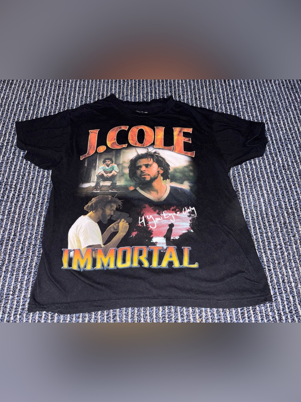 J.Cole Immortal Graffic For Your Eyes Only Size Men’s Medium T Shirt Dreamville